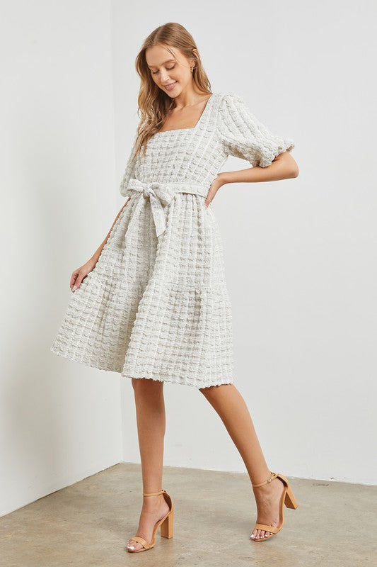 Texture Woven Mini Dress