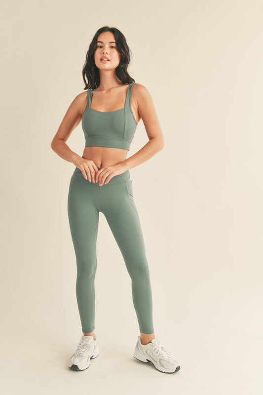 Sage Under Control Bra & Legging Set